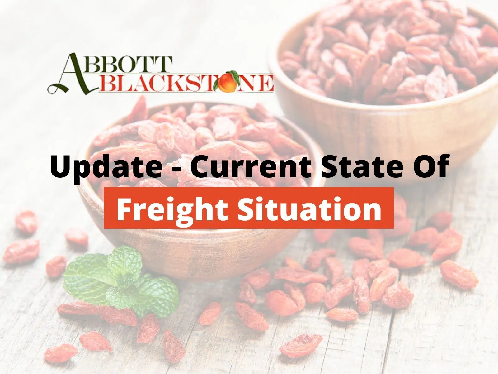 Update - Current State Of Freight Situation